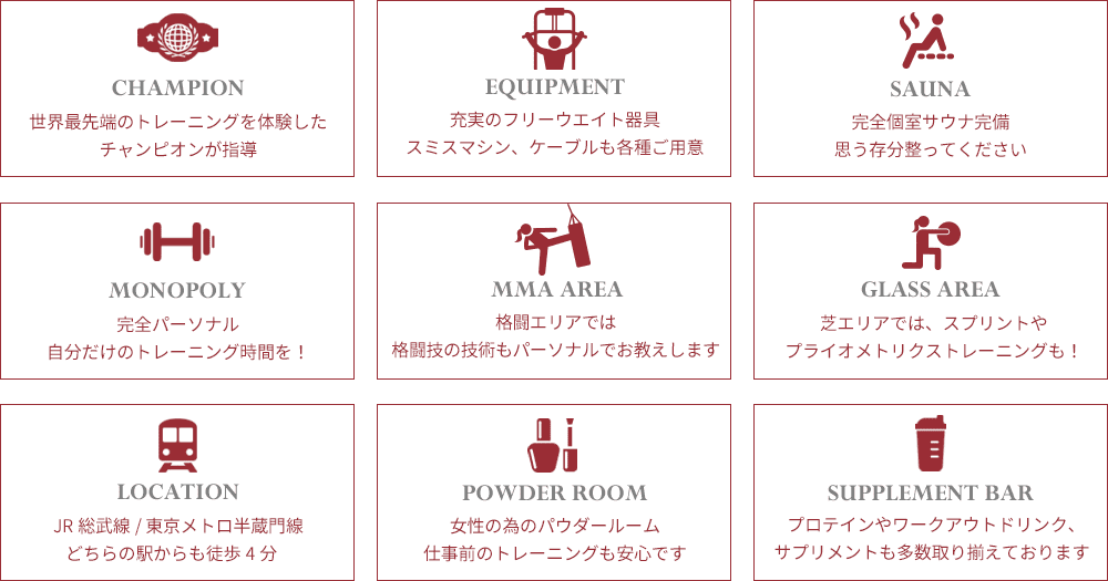RYO OKADA TOKYO INSTITUTEの特徴